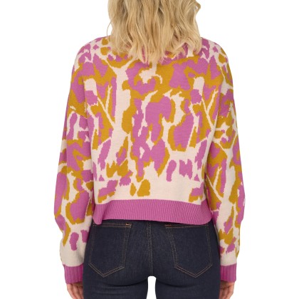 Only Onlflair Ls O-neck Cc Knt Superpink Only Onlflair Ls O-neck Cc Knt Superpink