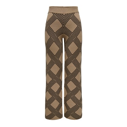 Only  Cala Anny Jq Knt Cocoa Crme Black Weave