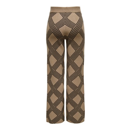 Only  Cala Anny Jq Knt Cocoa Crme Black Weave