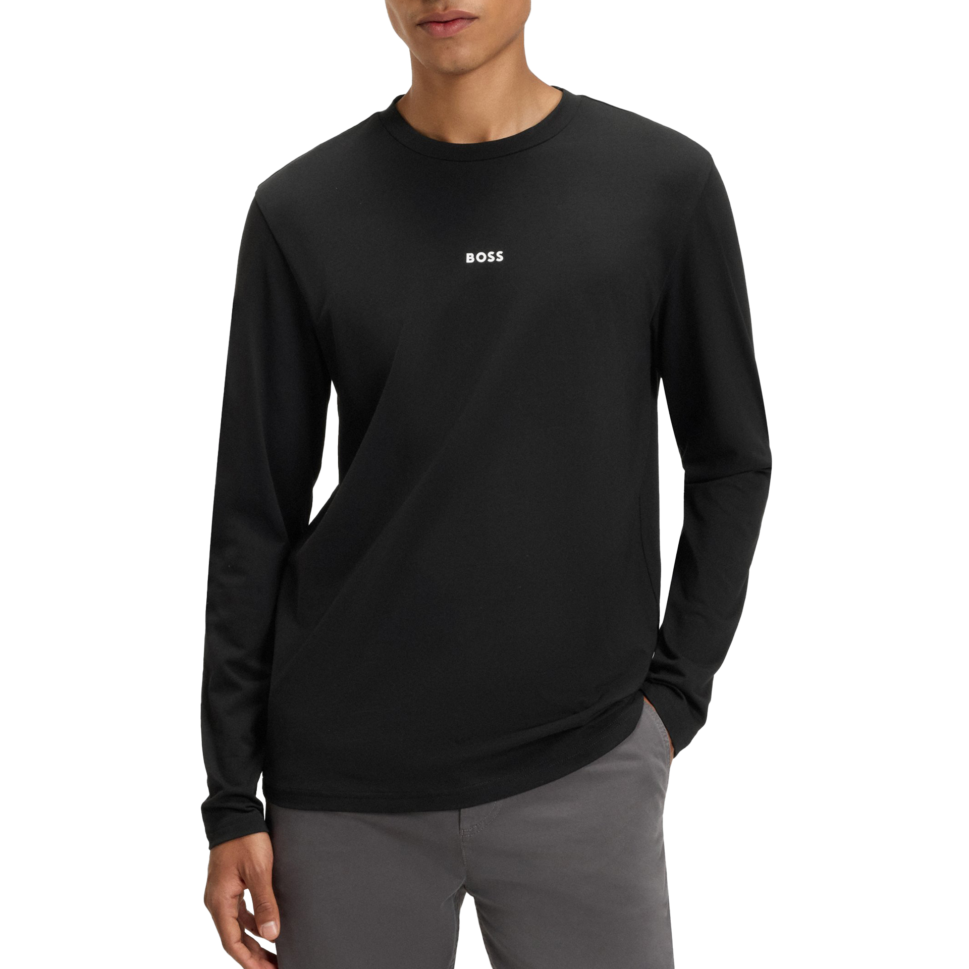 BOSS Longsleeve Tchark Black