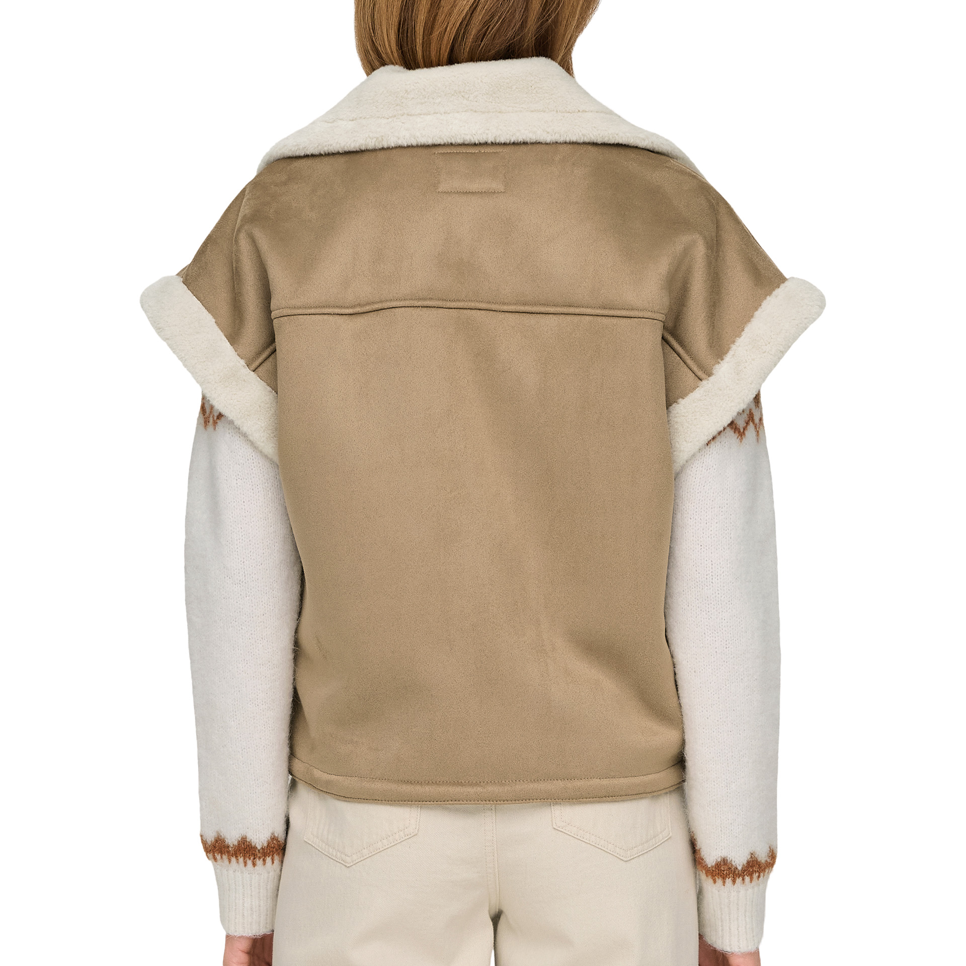 Only Onlrosalique Bonded Waistcoat Otw Tannin