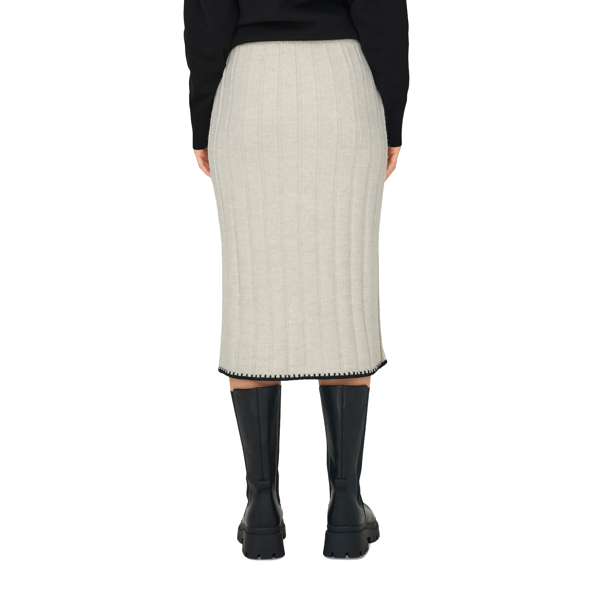 Only Onlchick Stitch Mv Skirt Knt Pumicestone