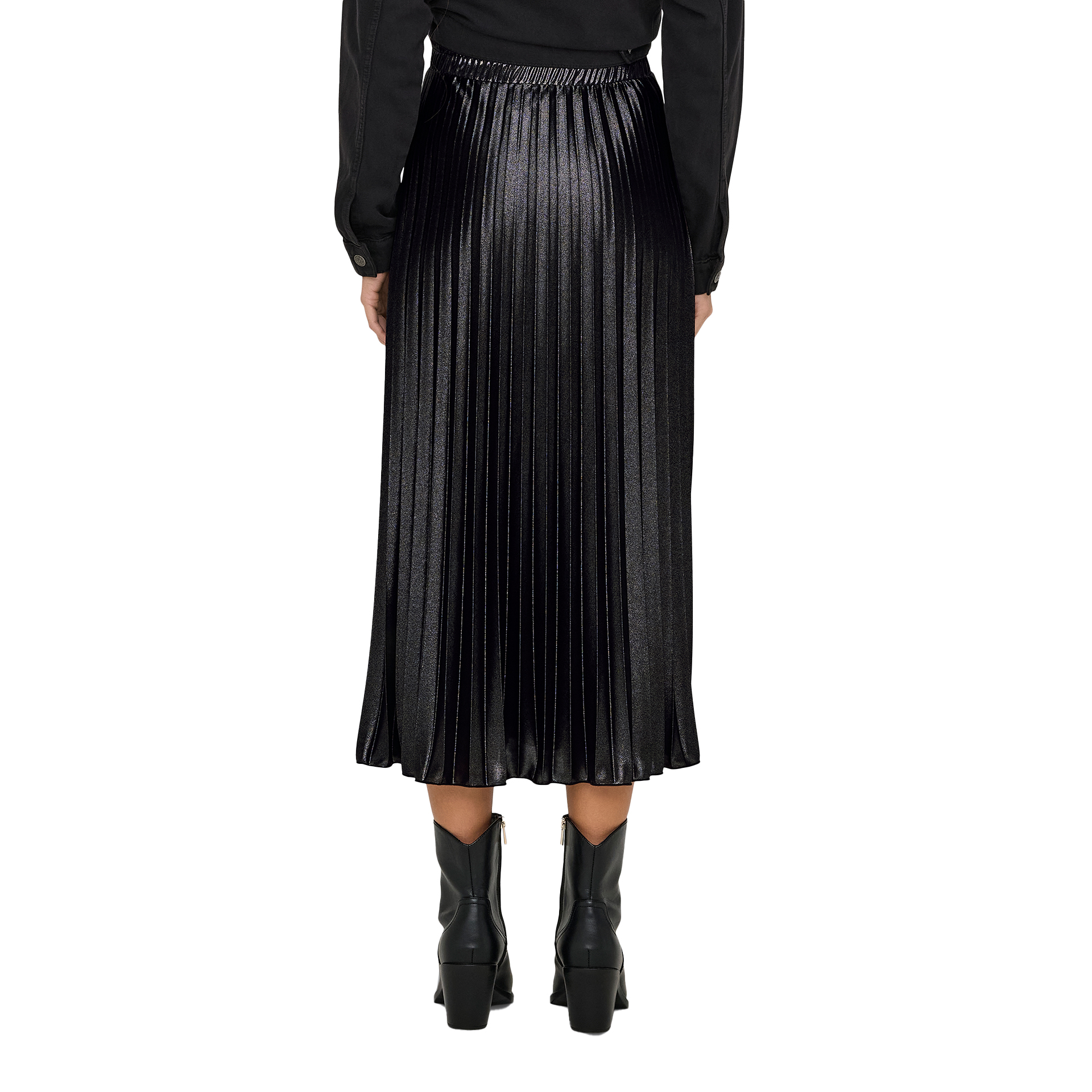 Only Saia Lyon Pleated Shine Jrs Black