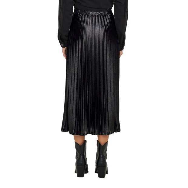 Only  Saia Lyon Pleated Shine Jrs  Black