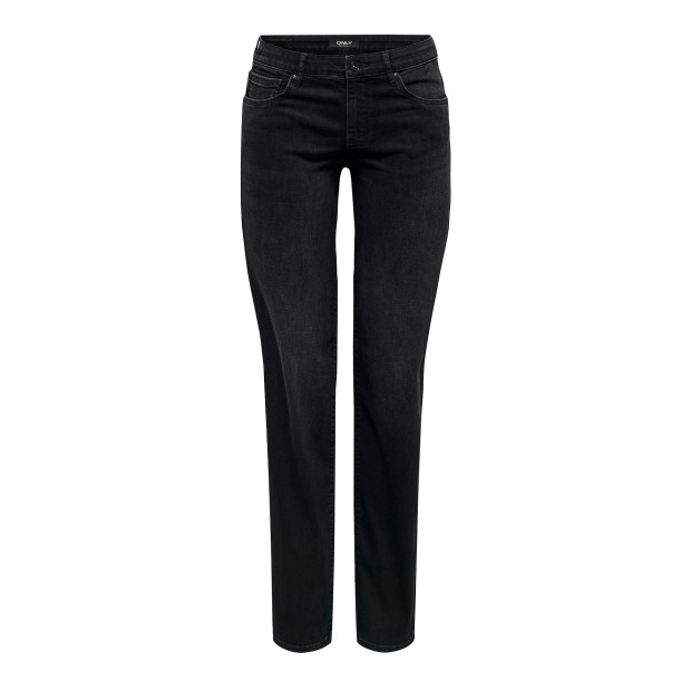 Only Onlann Mid Straight Dnm Soo612 Noos Washed Black