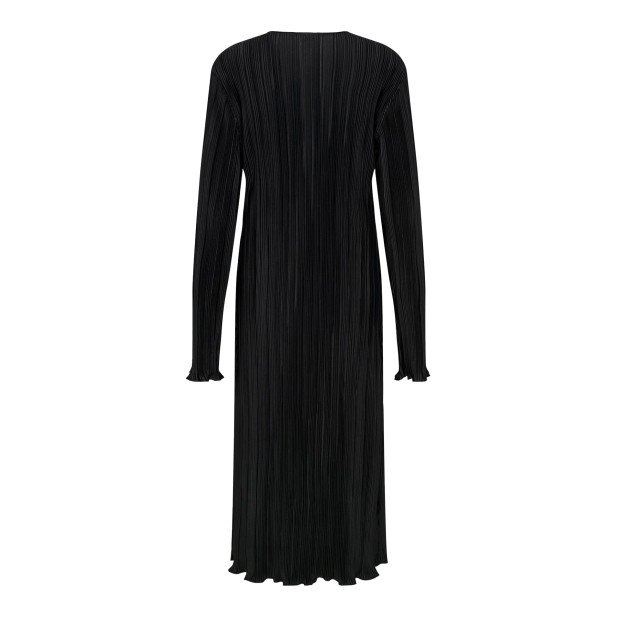 Only Onlpery L/s Long Plisse Dress Cs Jrs Black