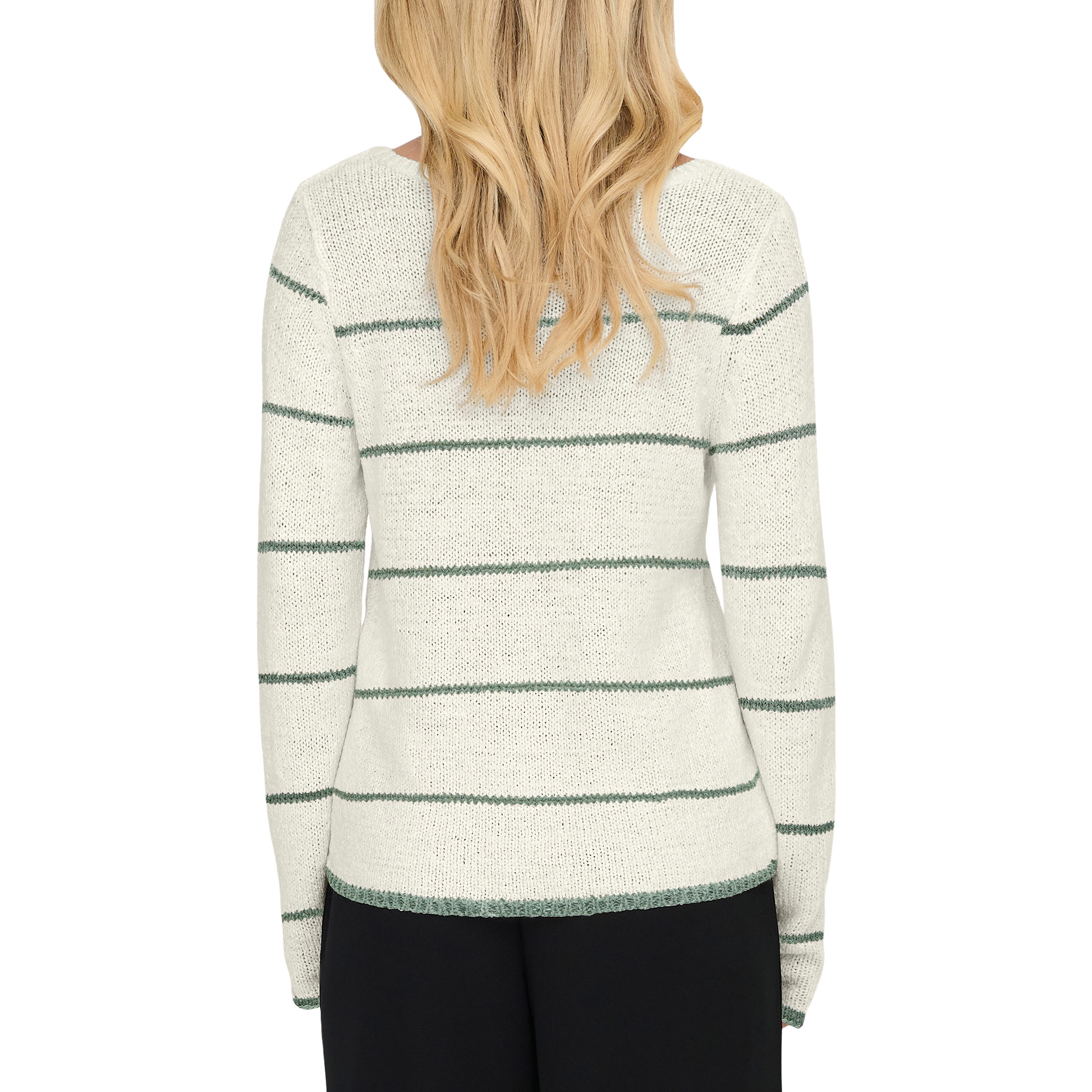 Only Onlgeena L/s V-neck Knt Noos Cloudwlily