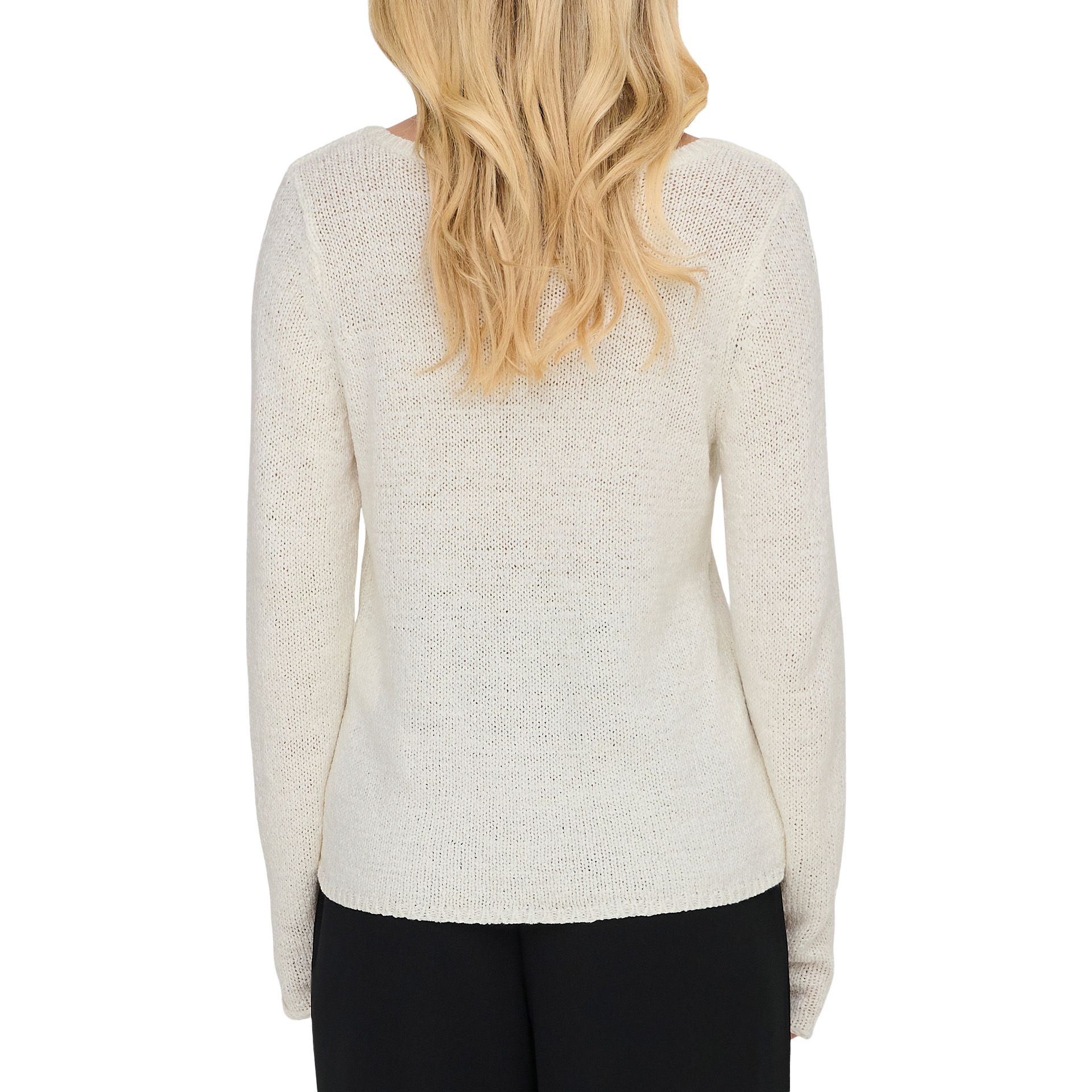 Only Onlgeena L/s V-neck Knt Noos Clouddancer