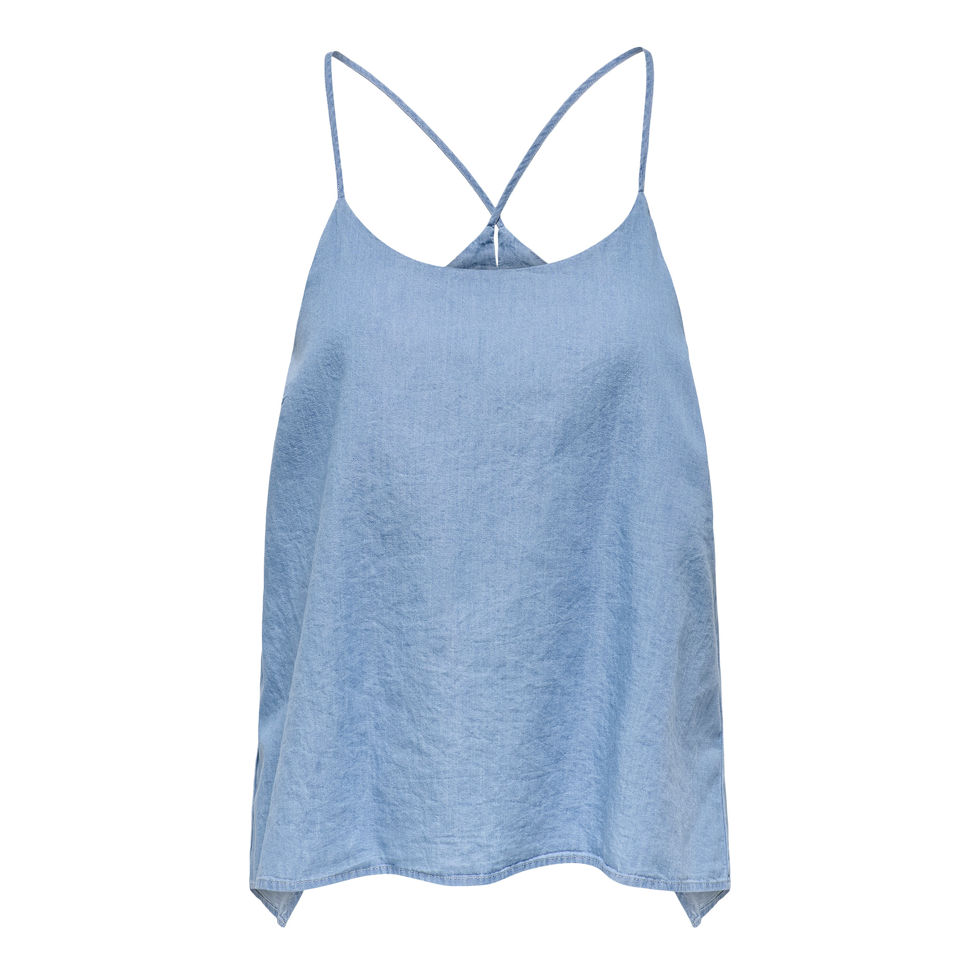 Only Onlnova Azure Elba Singlet Ptm Light Blue Denim
