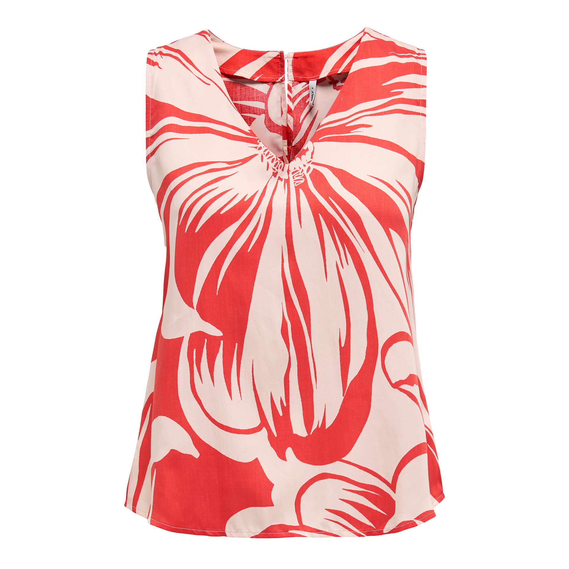 Only Onlmilly S/l Top Ptm Flame Scarlet Miley Mega Flower