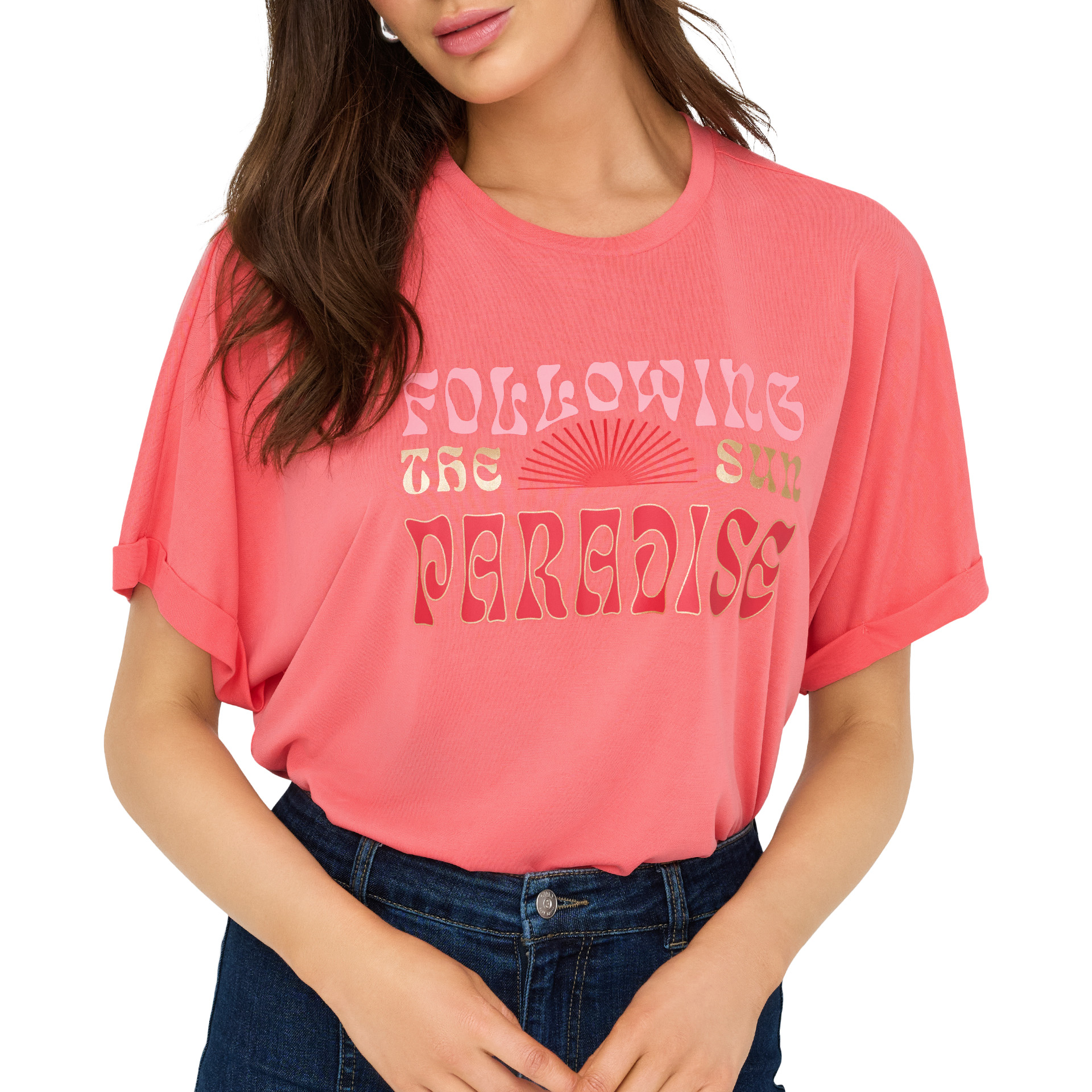 Only Onlfree Life S/s Fold Up Top Box Pri Jrs Dubarry