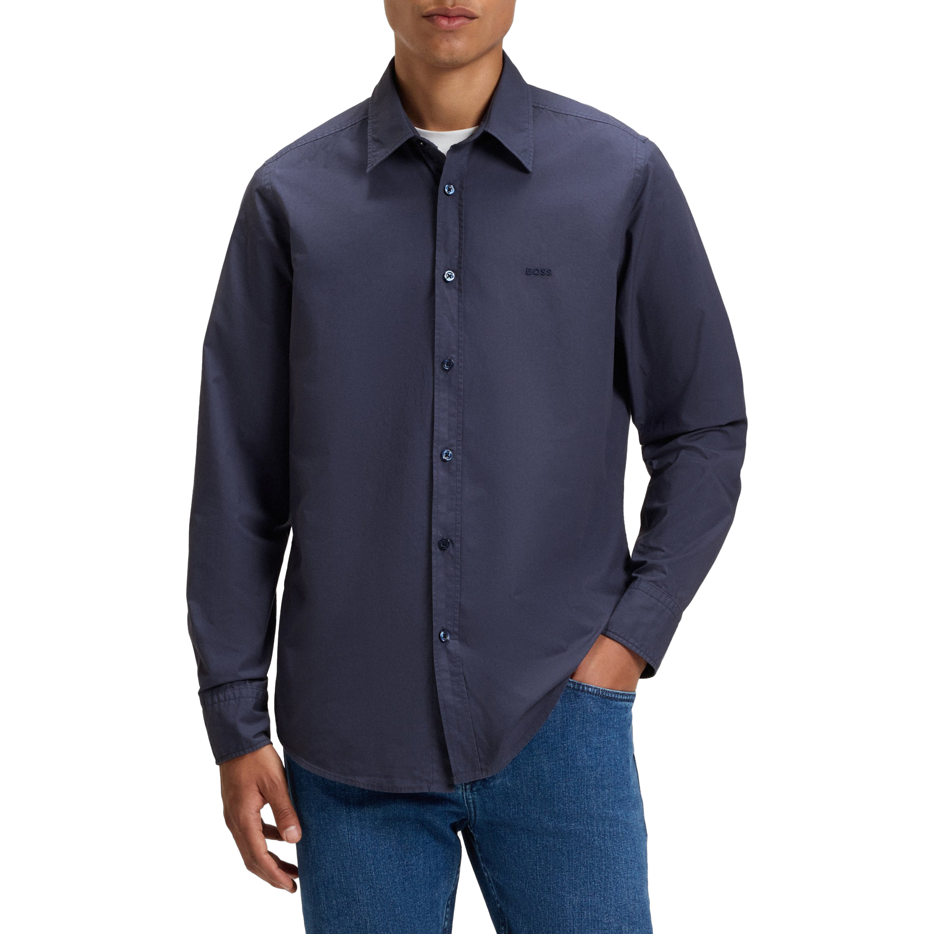 BOSS Camisa Relegant Navy