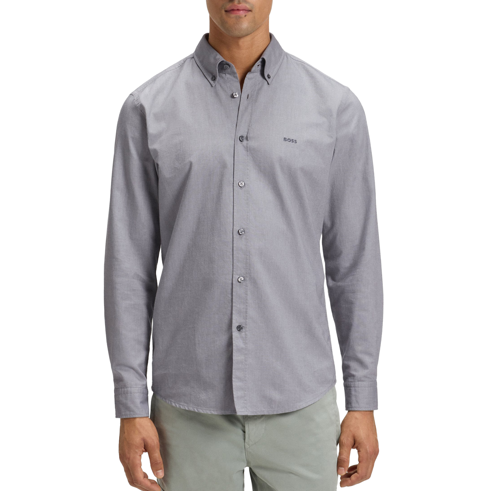 BOSS Camisa Rickert M Open Grey