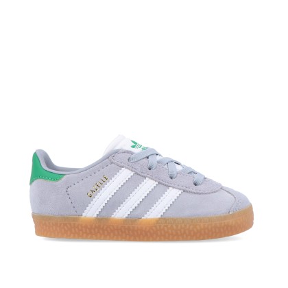 adidas Originals Gazelle Cf El I Halo Silver / Cloud White / Green
