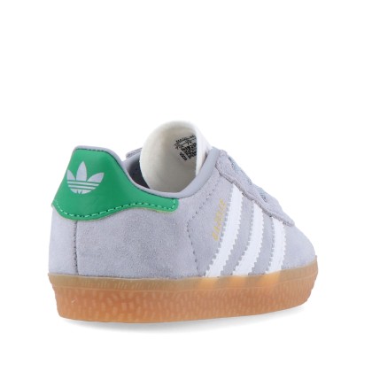 adidas Originals Gazelle Cf El I Halo Silver / Cloud White / Green adidas Originals Gazelle Cf El I Halo Silver / Cloud White / Green