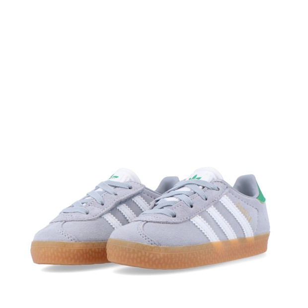 adidas Originals Gazelle Cf El I Halo Silver / Cloud White / Green