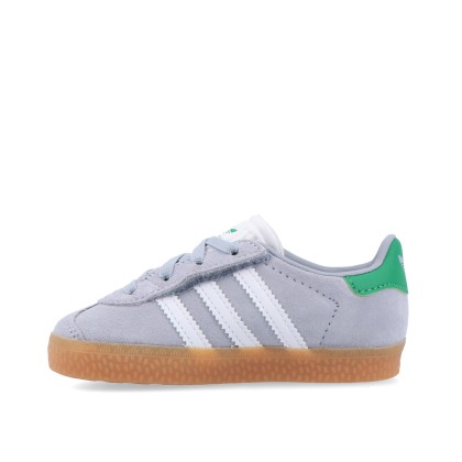 adidas Originals Gazelle Cf El I Halo Silver / Cloud White / Green adidas Originals Gazelle Cf El I Halo Silver / Cloud White / Green