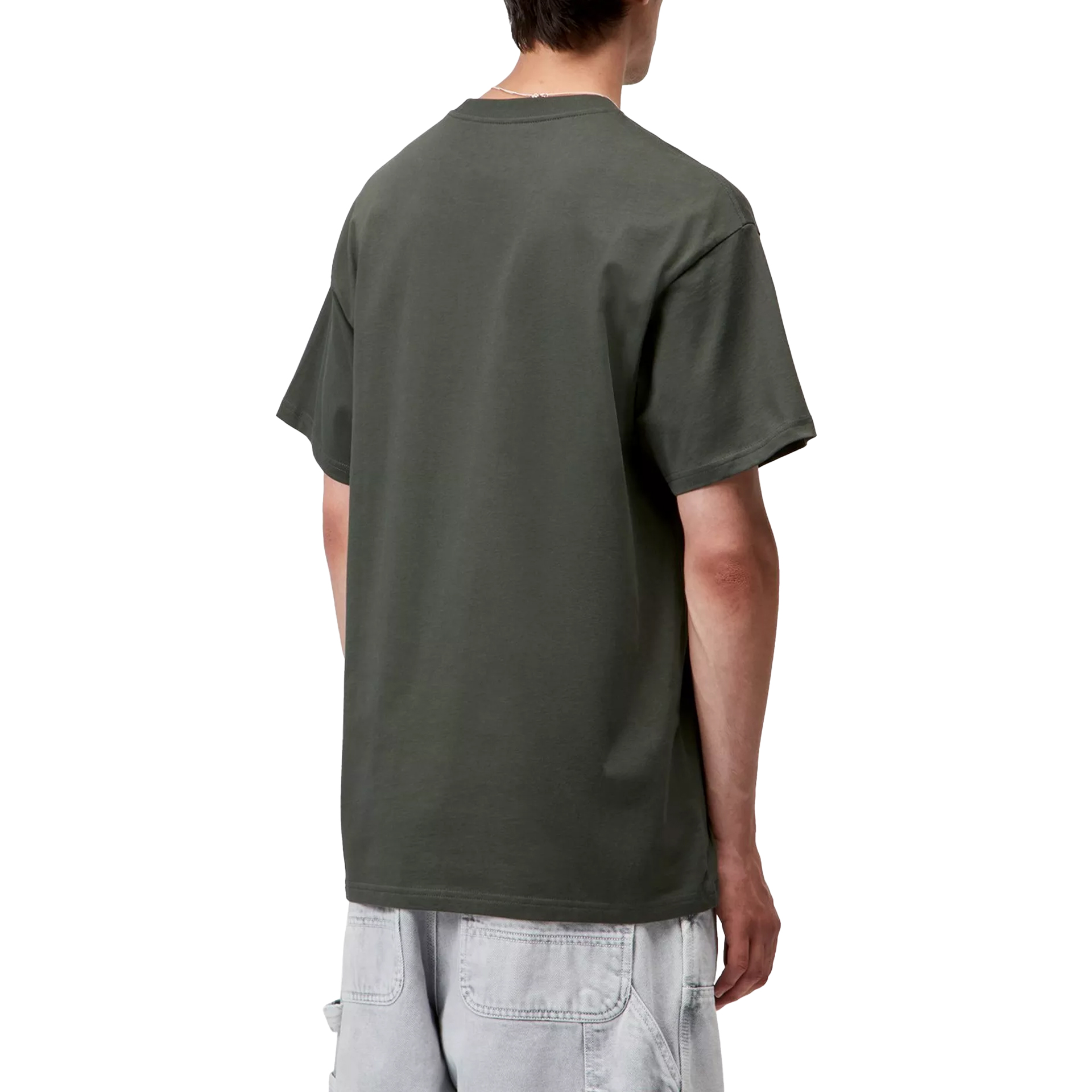 Carhartt Wip T-shirt Script Embroidery Opuntia White