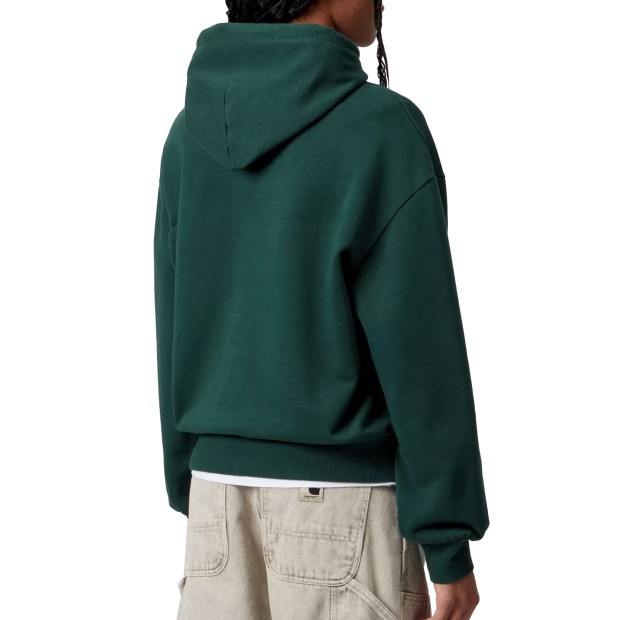 Carhartt Wip Sweat Hooded Casey W Dark Fir Silver