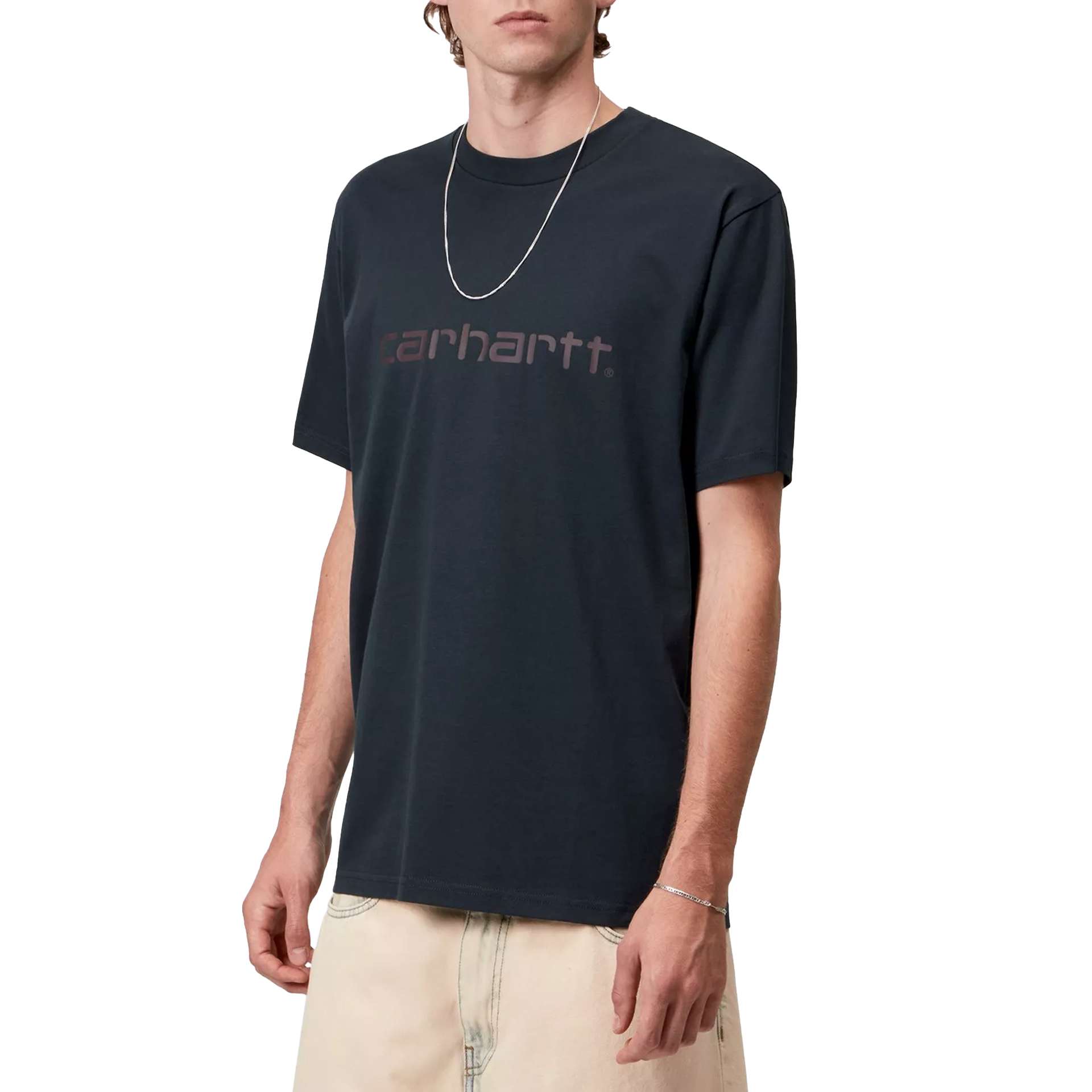 Carhartt Wip T-shirt Script Deep Night Palisander