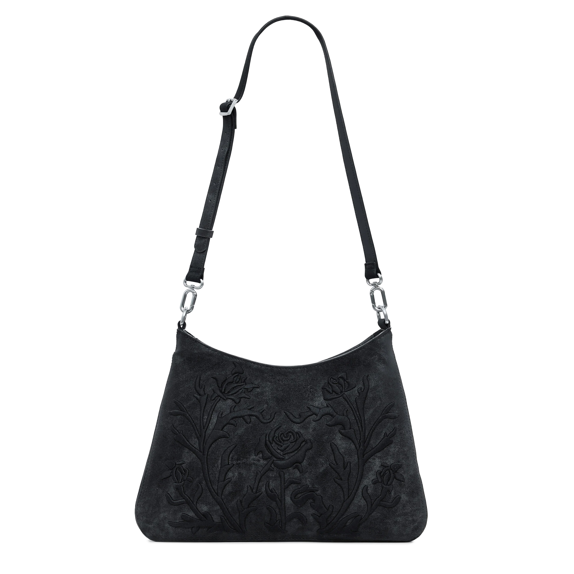 Desigual Mala Romeo Floral Total Black Manaos 2.0 Preto