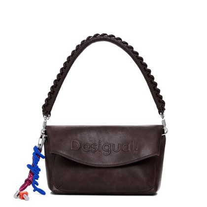 Desigual Mala Half Logo Trokel Castanho