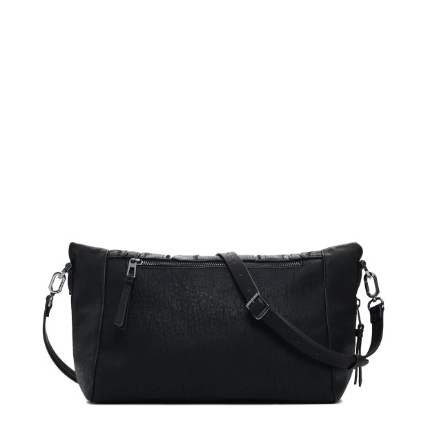 Desigual Mala Embro Patch Loverty Preto