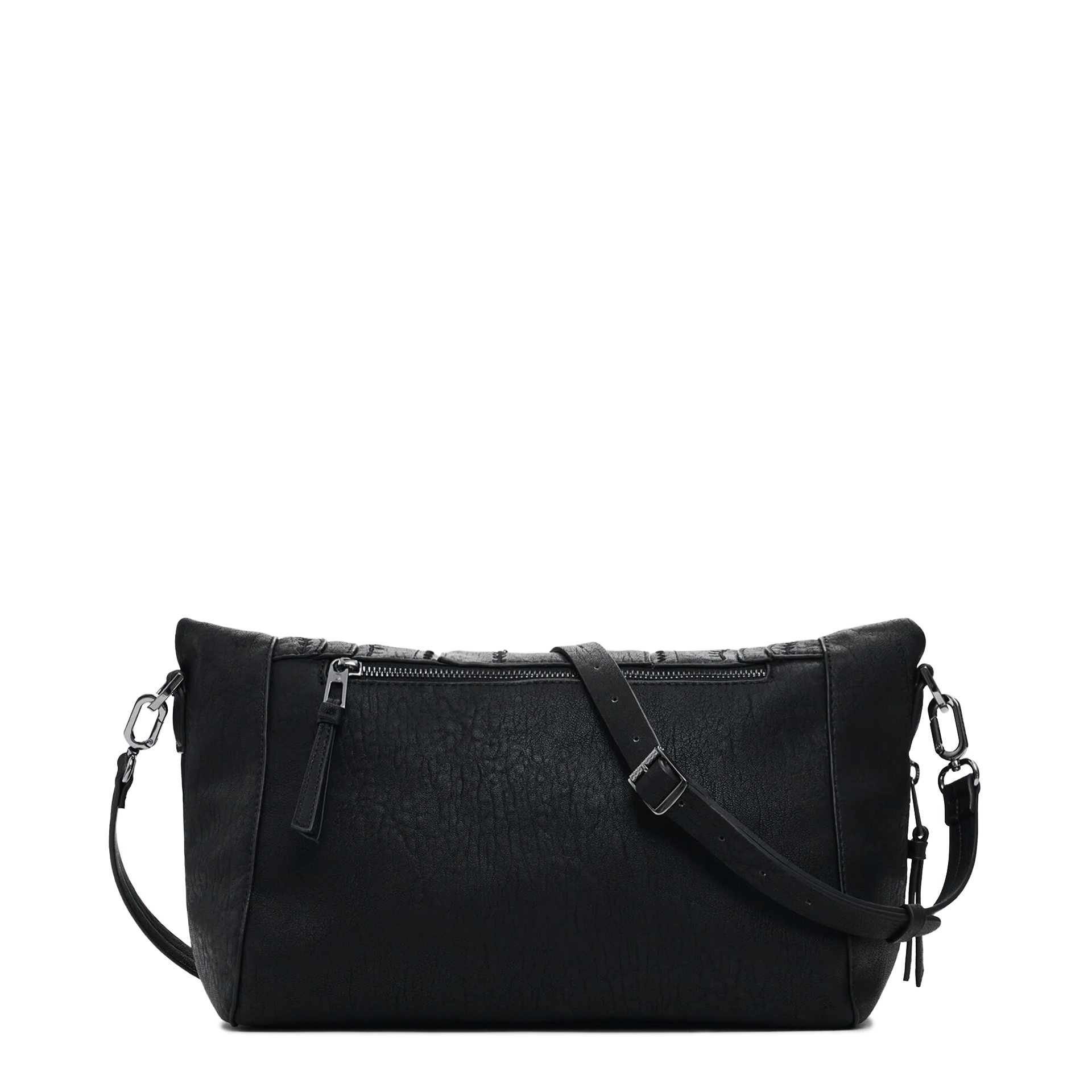 Desigual Mala Embro Patch Loverty Preto