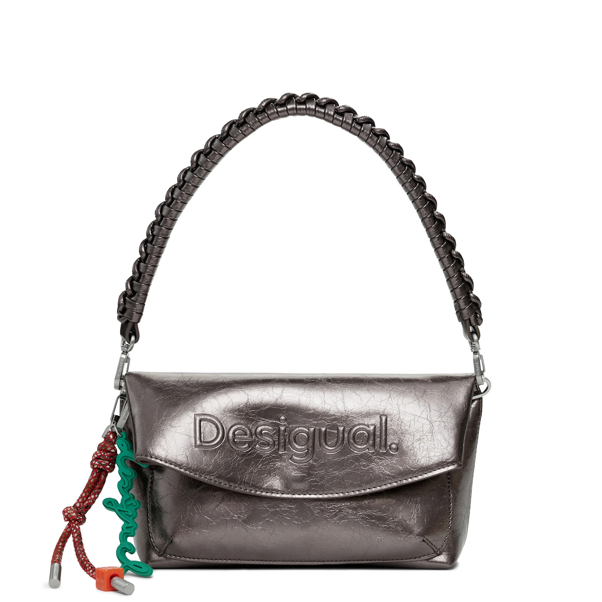 Desigual Mala Half Logo Trokel Cinza