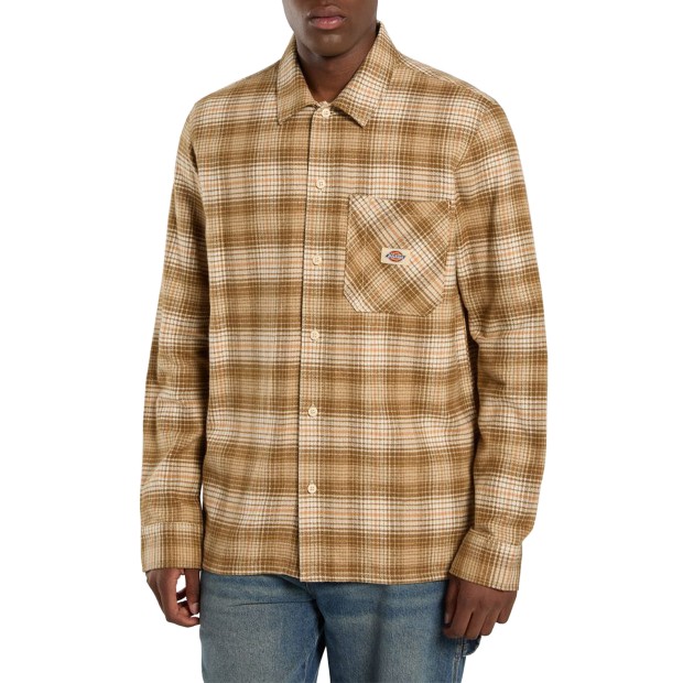 Dickies Camisa Forest Check Wood Ash