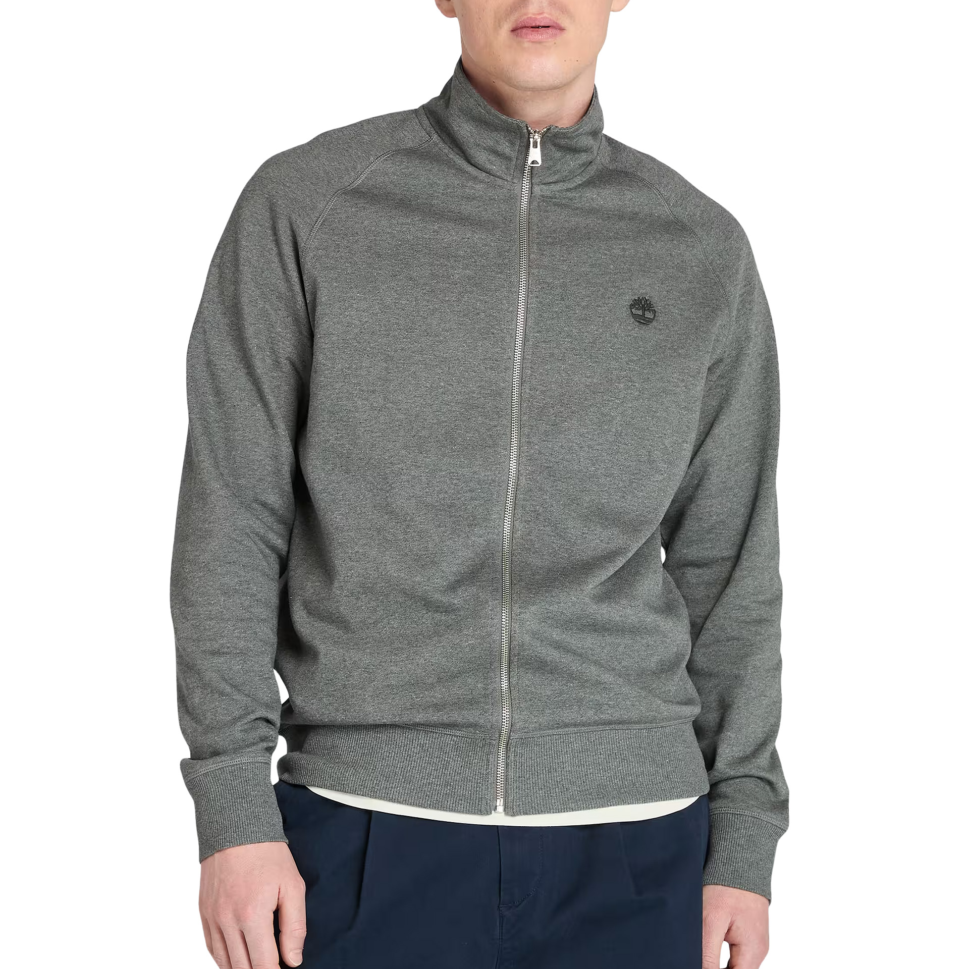 Timberland Casaco Exeter River Brushed Funnel Neck Dark Grey Heather