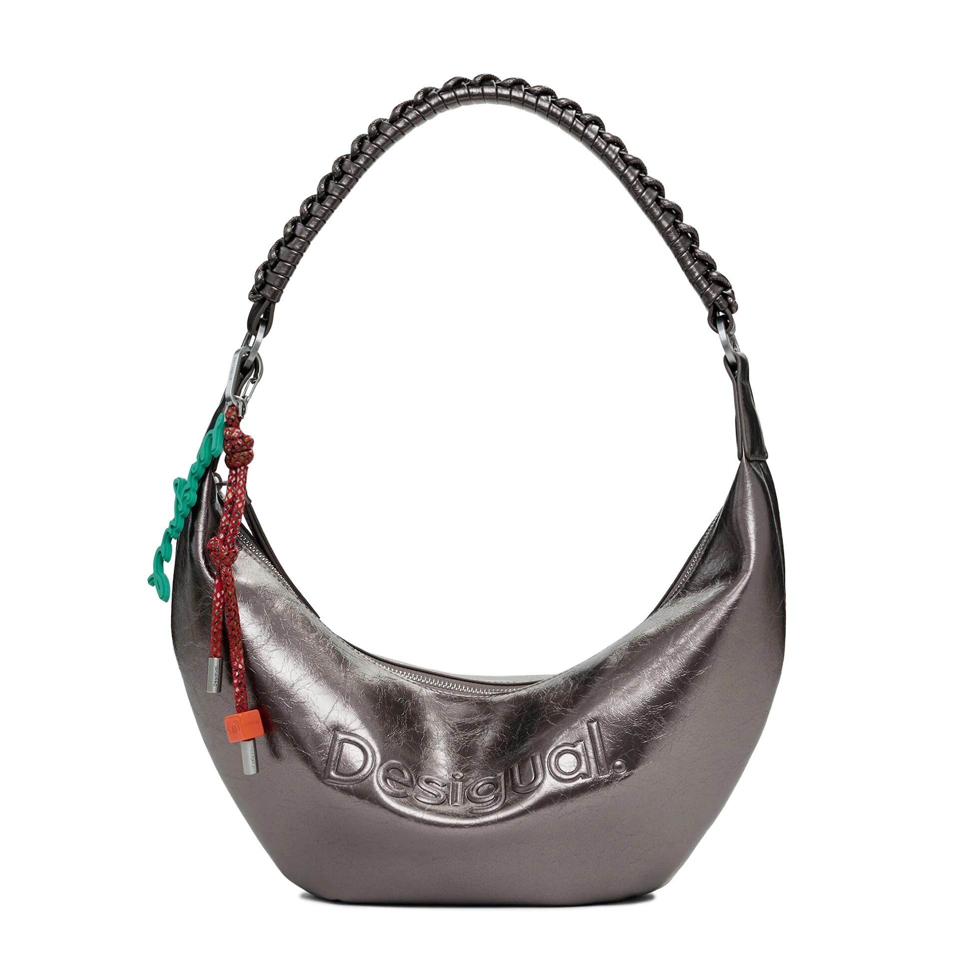 Desigual Mala Half Logo Zante Cinza