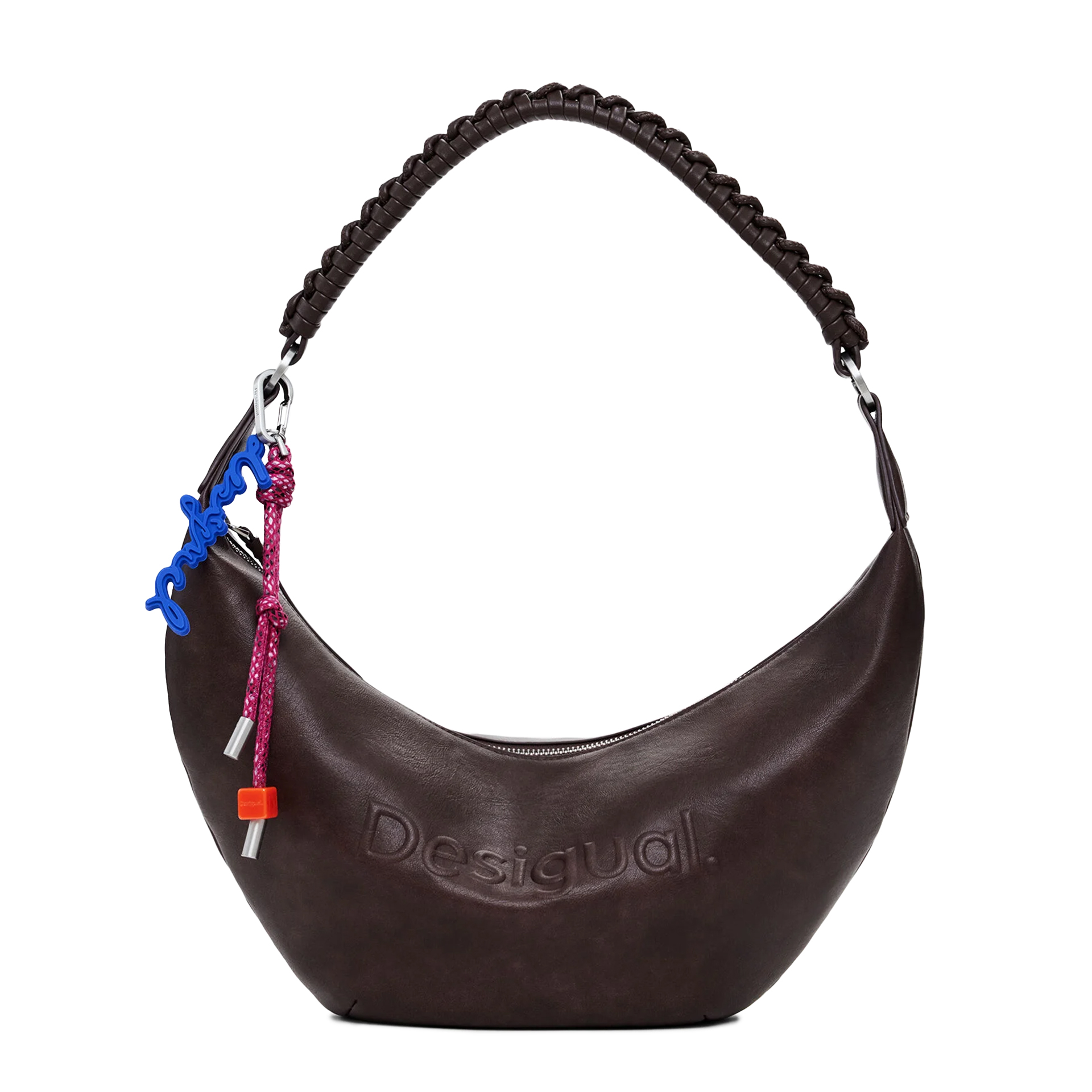 Desigual Mala Half Logo Zante Castanho