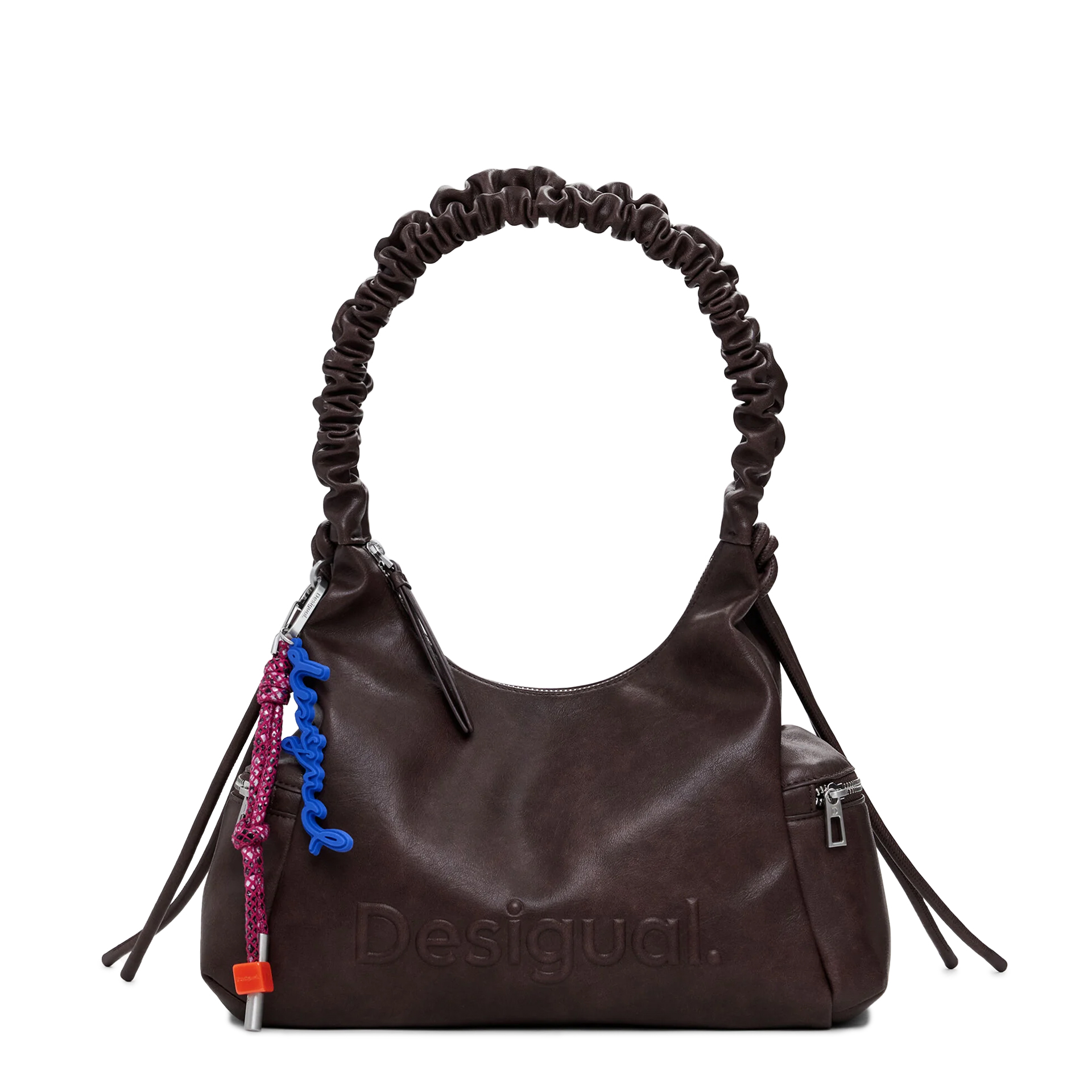 Desigual Mala Half Logo Montville Castanho