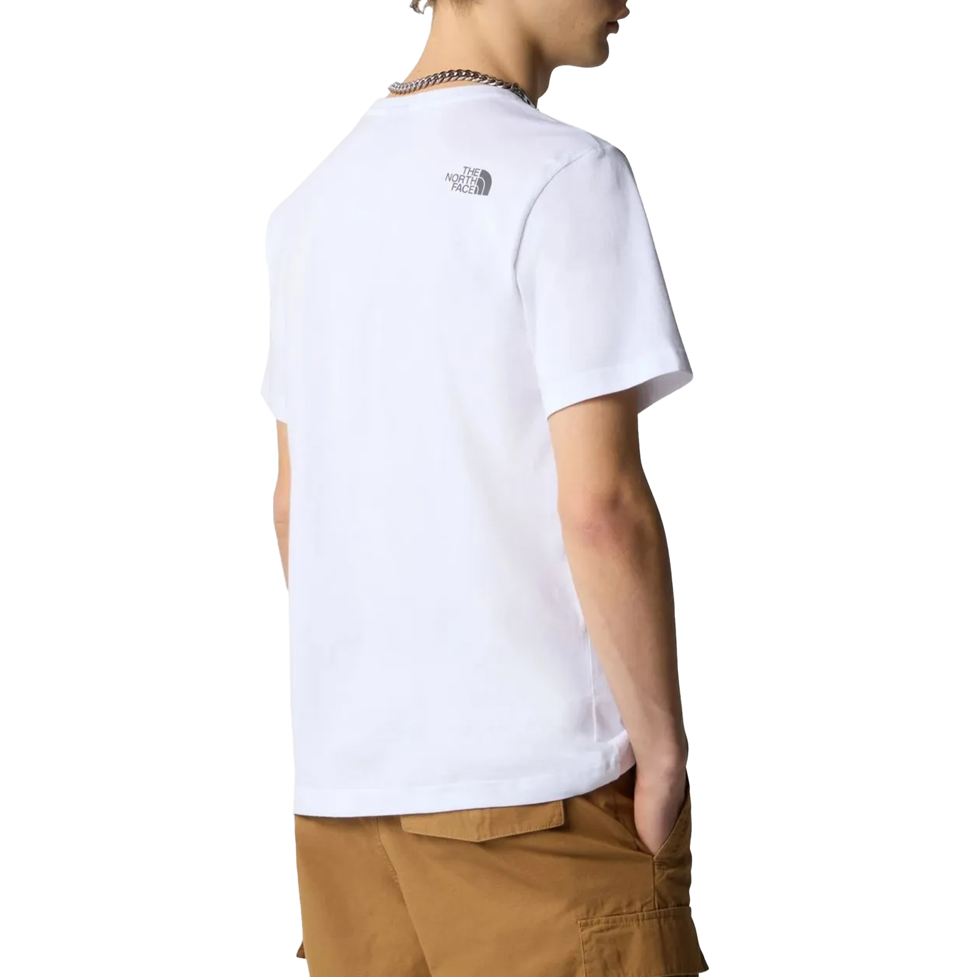The North Face T-shirt M Mountain Line White