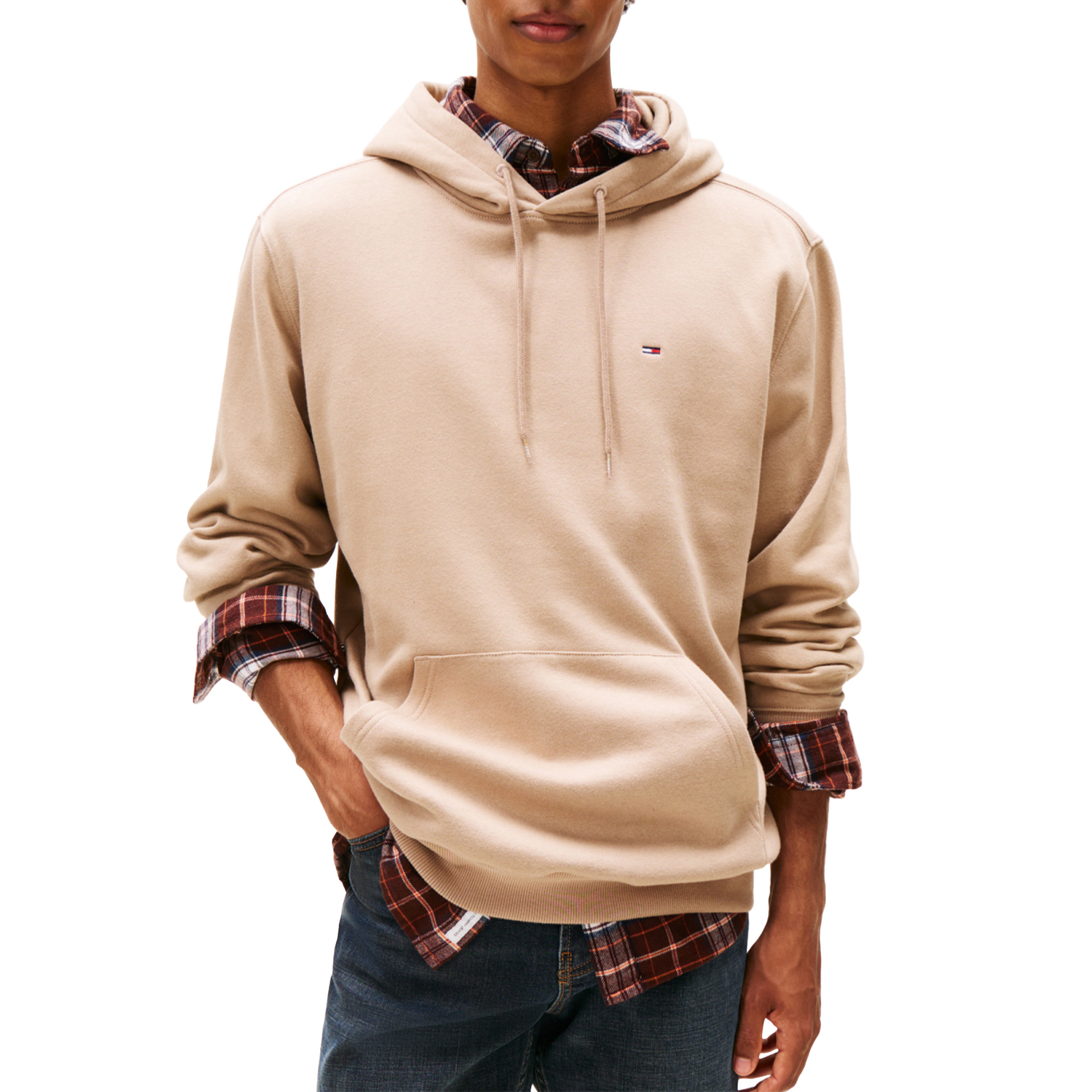 Tommy Hilfiger Sweat Reg S Flag Coastal Taupe