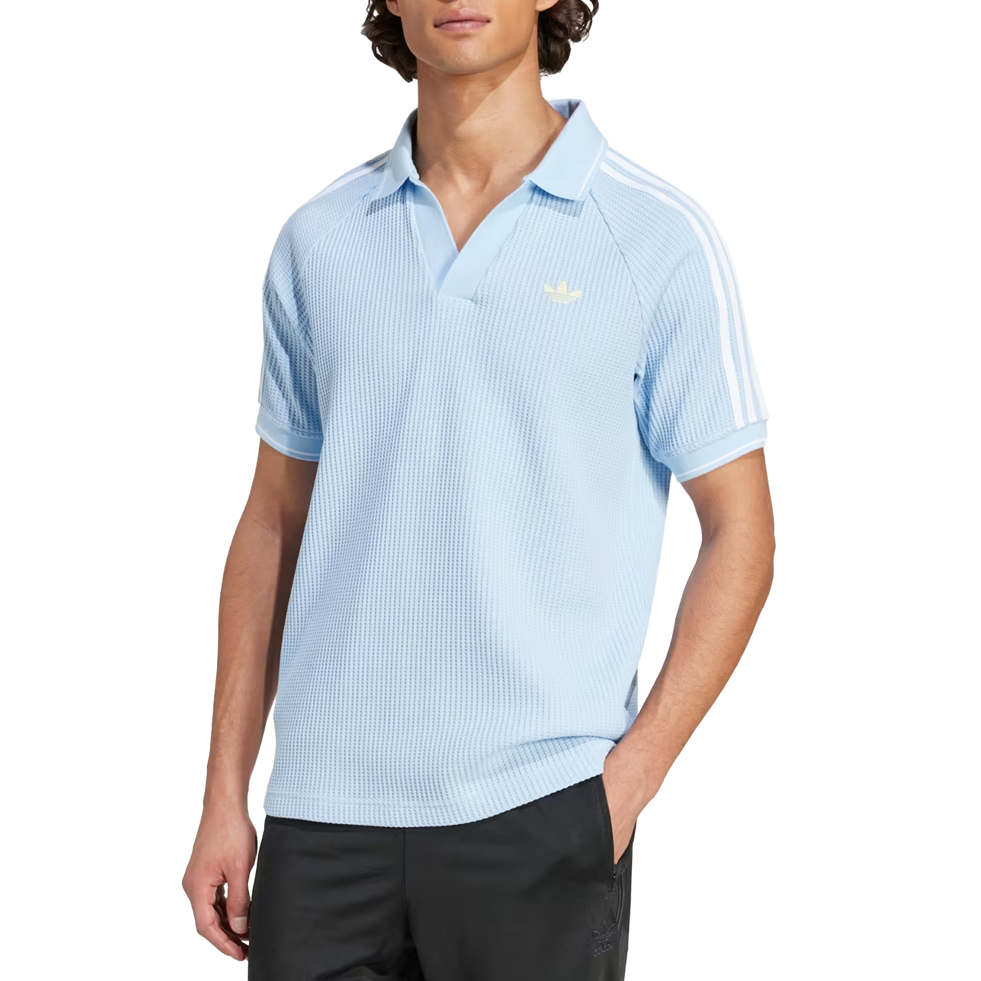 adidas Originals Polo De Malha Clear Sky / Almost Yellow / White