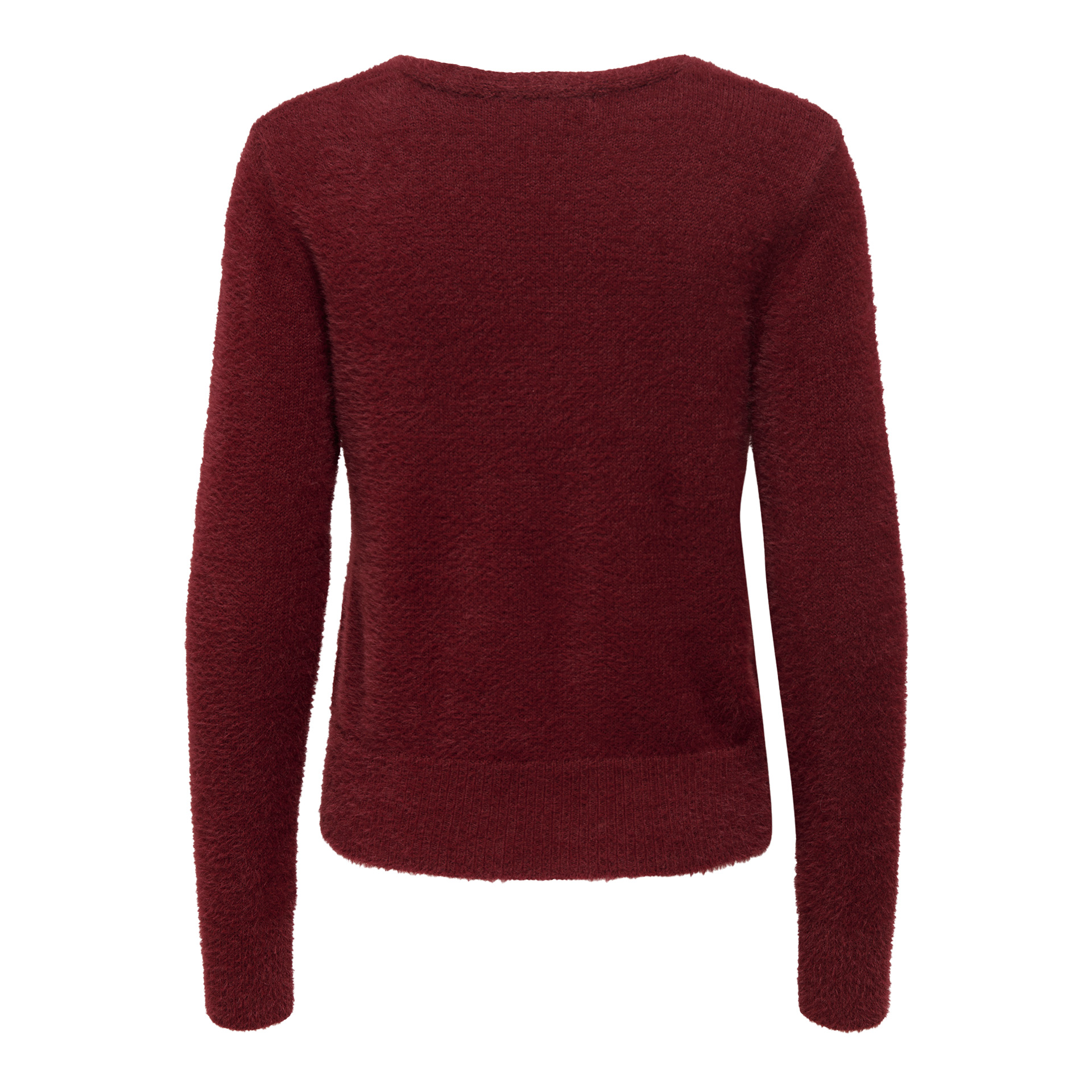 Only Camisola Ella Piumo V-Neck Knt Cabernet