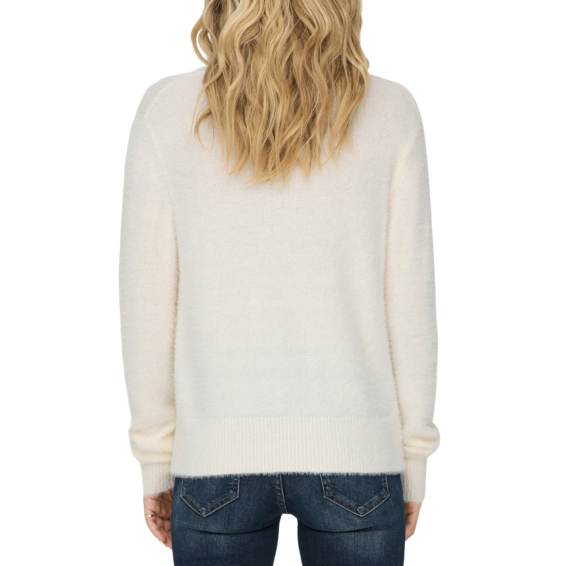 Only Camisola Ella Piumo V-Neck Knt Cloud Da