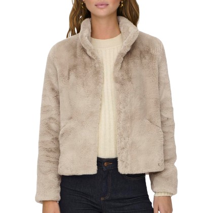 Only  Casaco Newvida Life Faux Fur Otw Humus