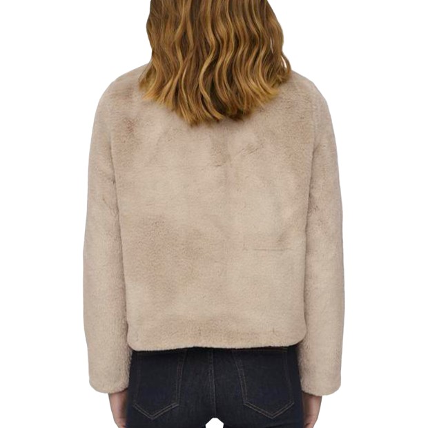 Only  Casaco Newvida Life Faux Fur Otw Humus