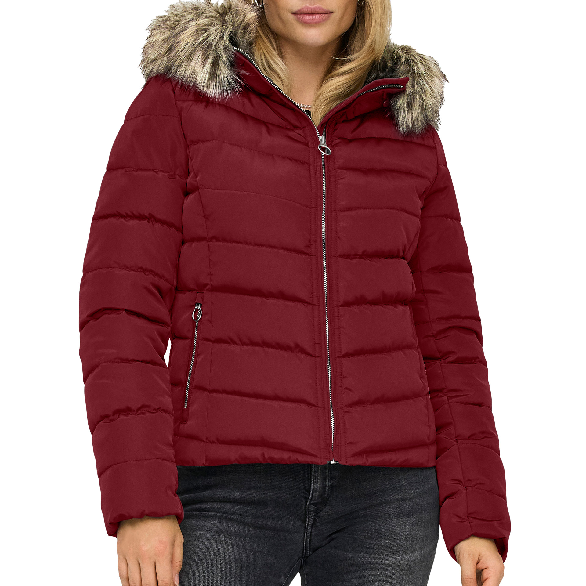 Only Casaco Ellan Quilt Life Otw Cabernet