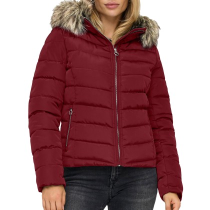 Only  Casaco Ellan Quilt Life Otw Cabernet
