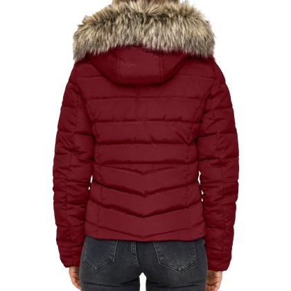 Only  Casaco Ellan Quilt Life Otw Cabernet