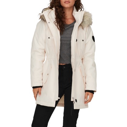 Only  Casaco Iris Fur Winter Life Otw Eggnog