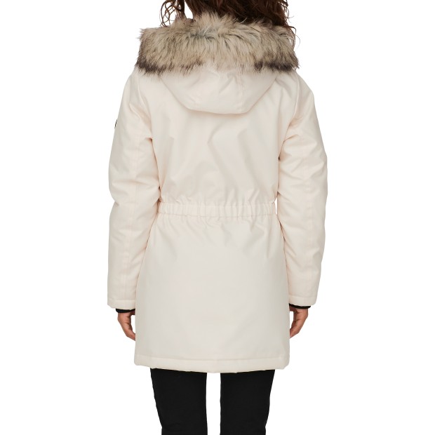 Only  Casaco Iris Fur Winter Life Otw Eggnog