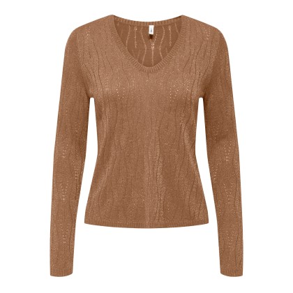 Only  Camisola Mella  Glitter V-Neck Knt To