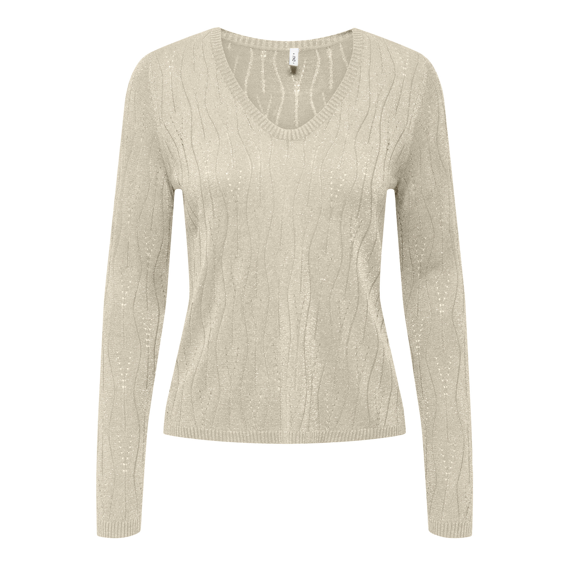 Only Camisola Mella Glitter V-Neck Knt Bi