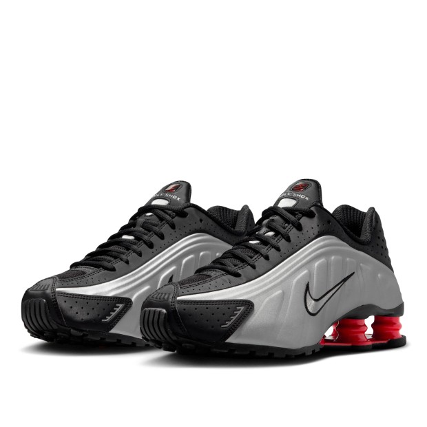 Nike Shox R4 Black/metallic Silver-lt Crimson