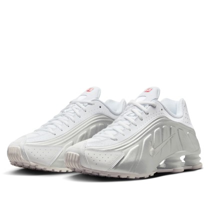 Nike Shox R4 White/metallic Silver